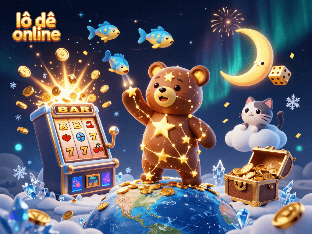 Win big with lô đề online as you enjoy a vibrant 3D casino scene bursting with excitement!