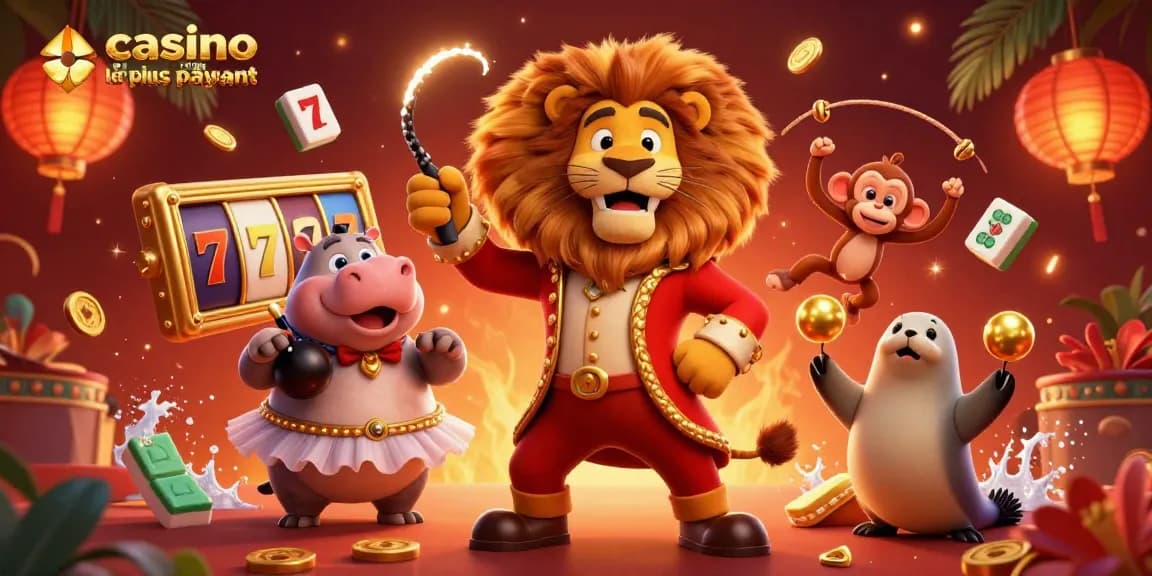 Profitez du meilleur casino en ligne le plus payant avec une scène dynamique de jeux animés et de personnages captivants.
