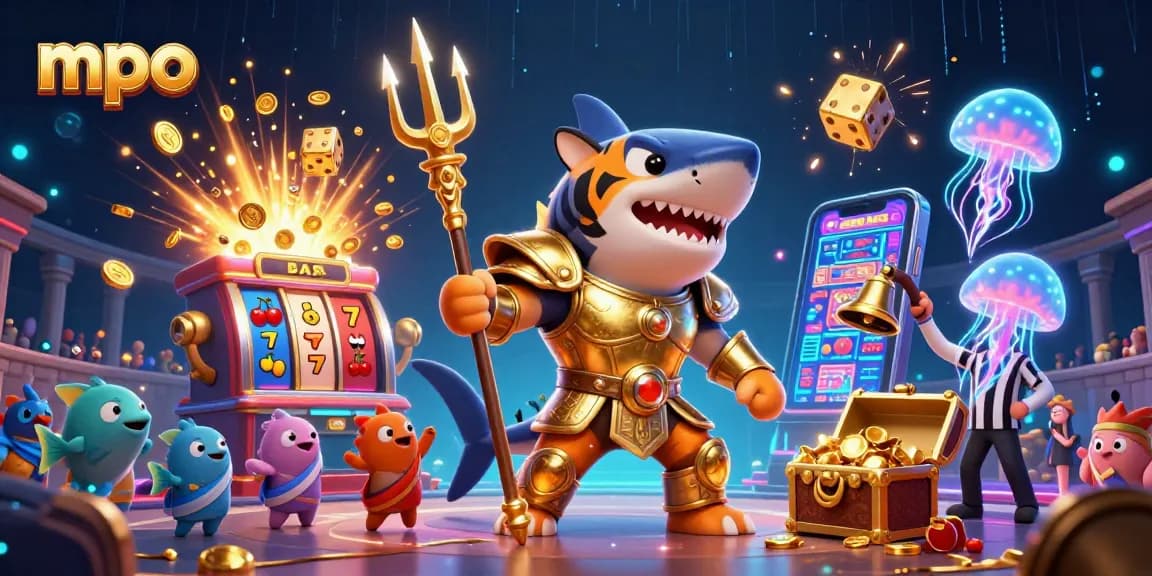 MPO players enjoy dynamic gaming action in an exciting underwater casino environment with vibrant game elements.