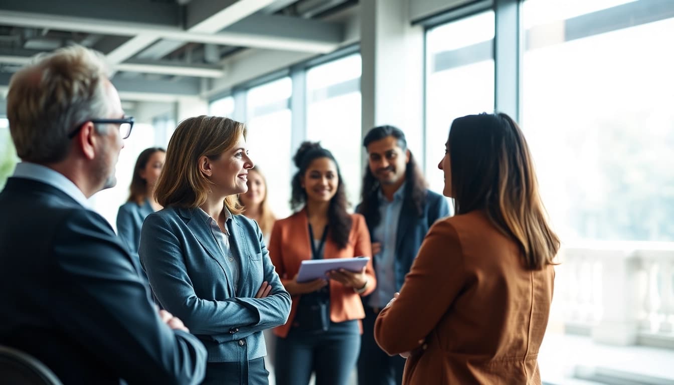 Engaging career coaching session emphasizing collaboration and personal growth.