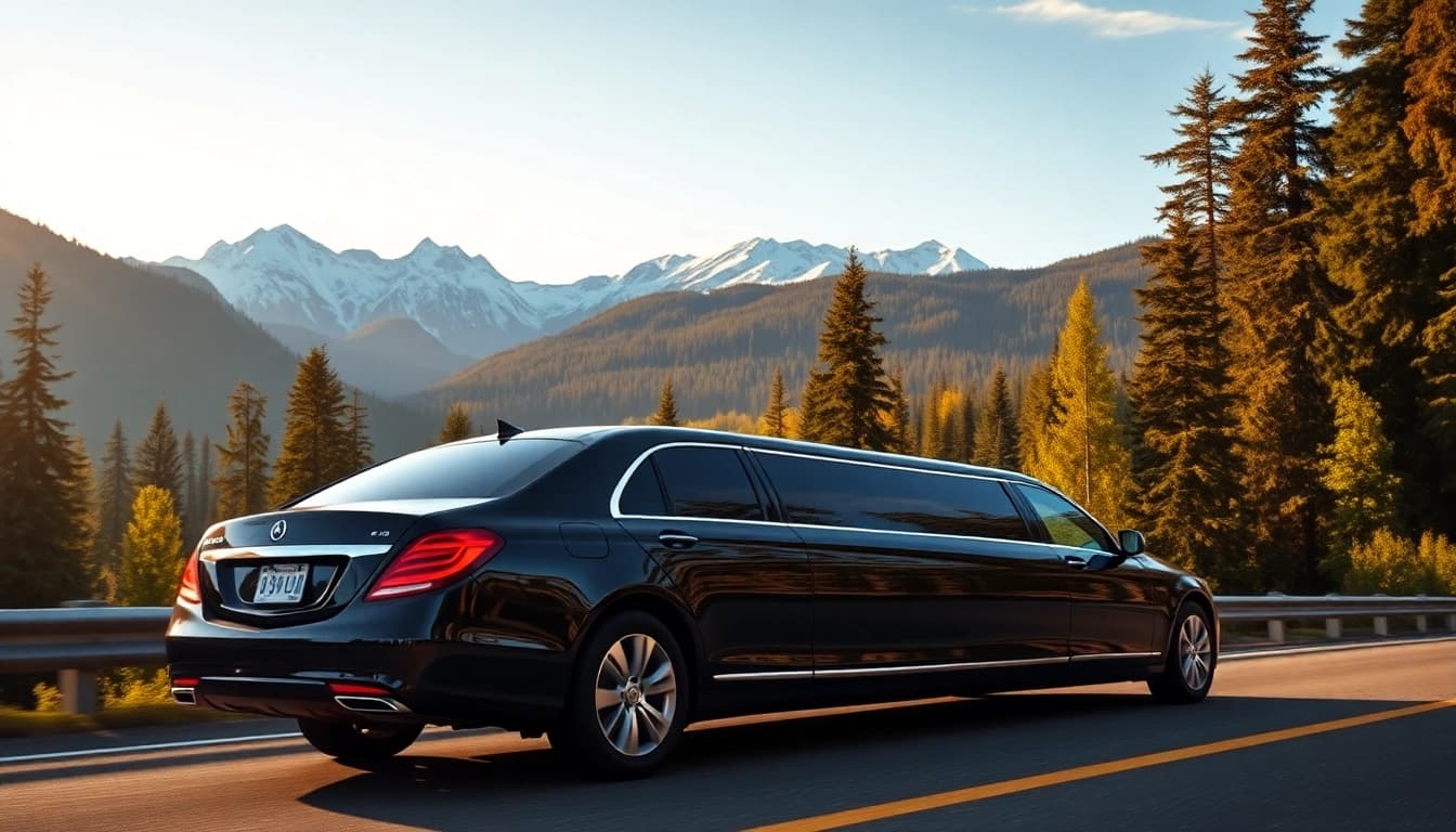 Experience the luxury of vancouver to whistler limo with breathtaking mountain views.