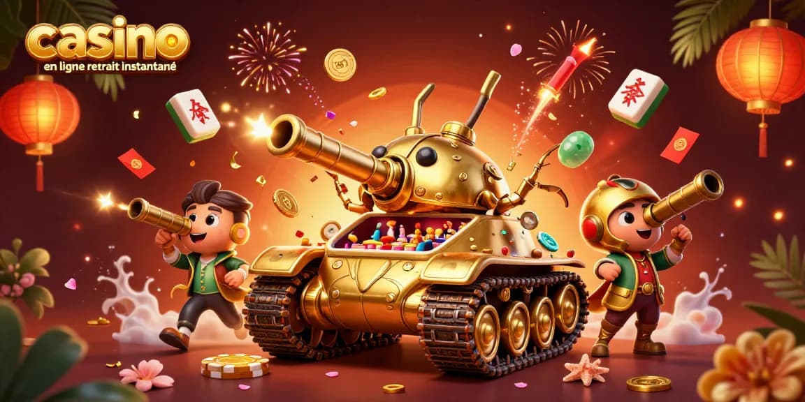 Profitez d'un casino en ligne retrait instantané avec une machine à sous emblématique dans un cadre festif.