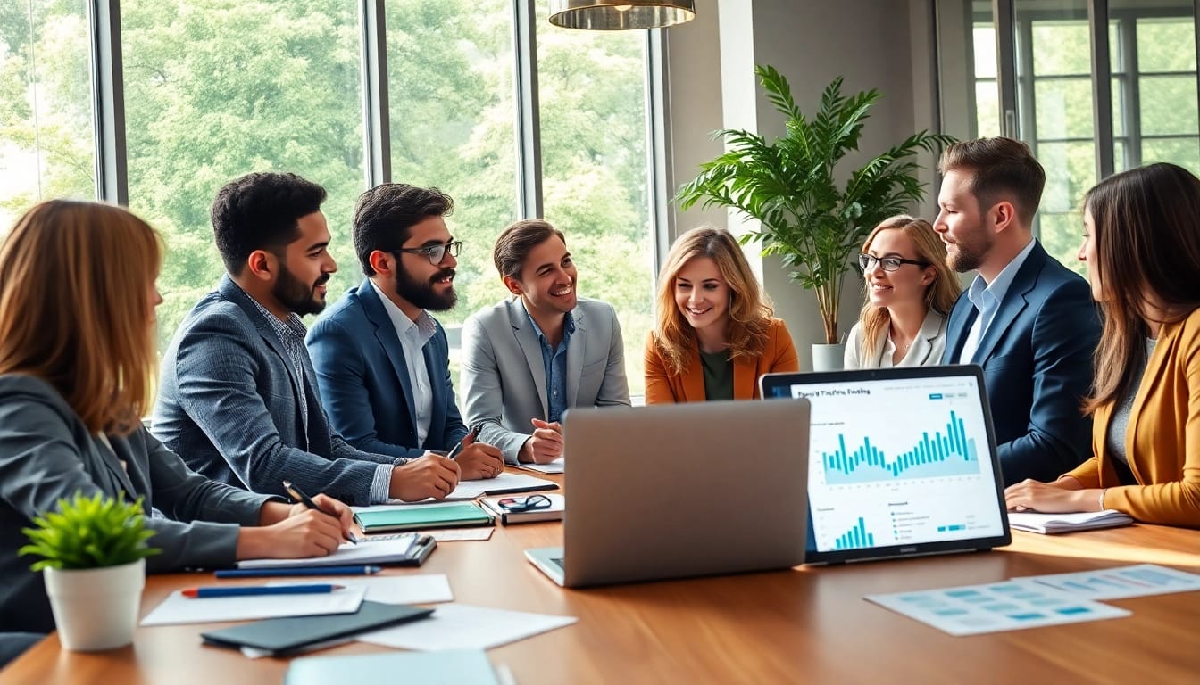 Engaging discussion about Your Most Productive Life in a bright office setting.