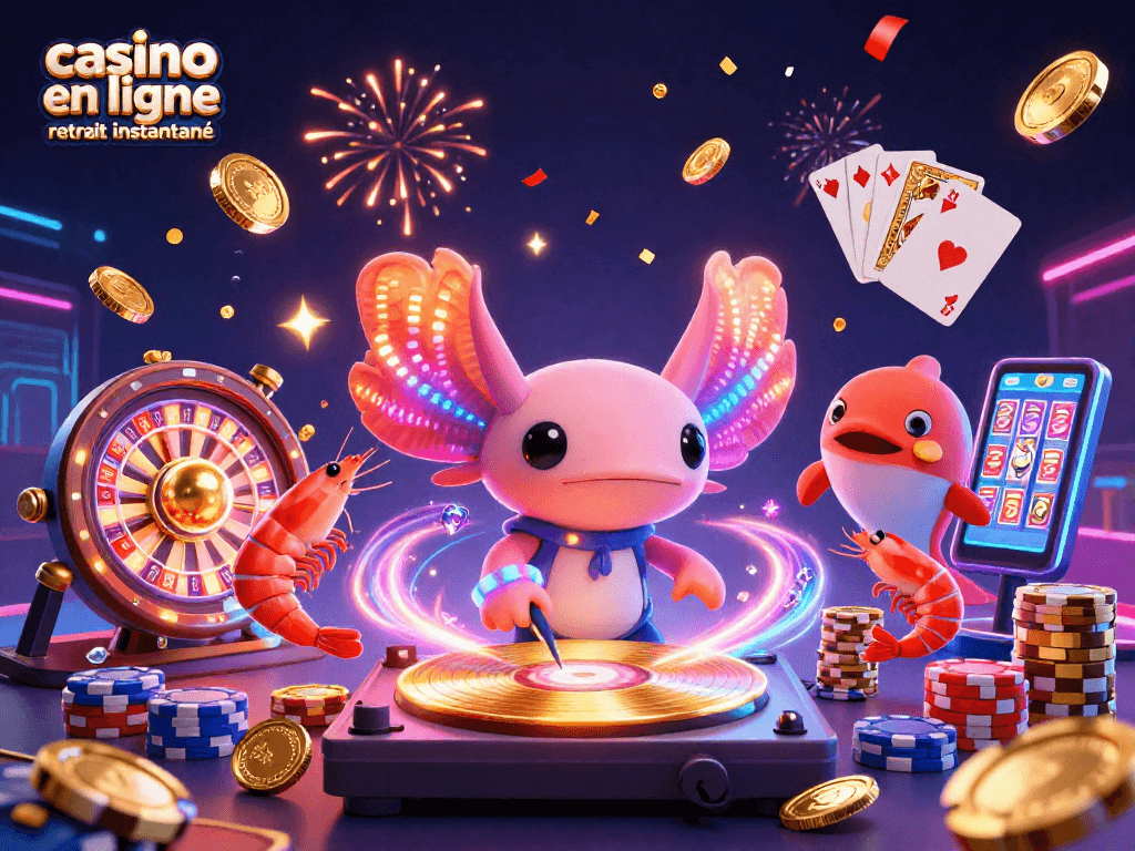 Gagnez avec le casino en ligne retrait instantané, une fête aquatique colorée et animée remplie de jeux.