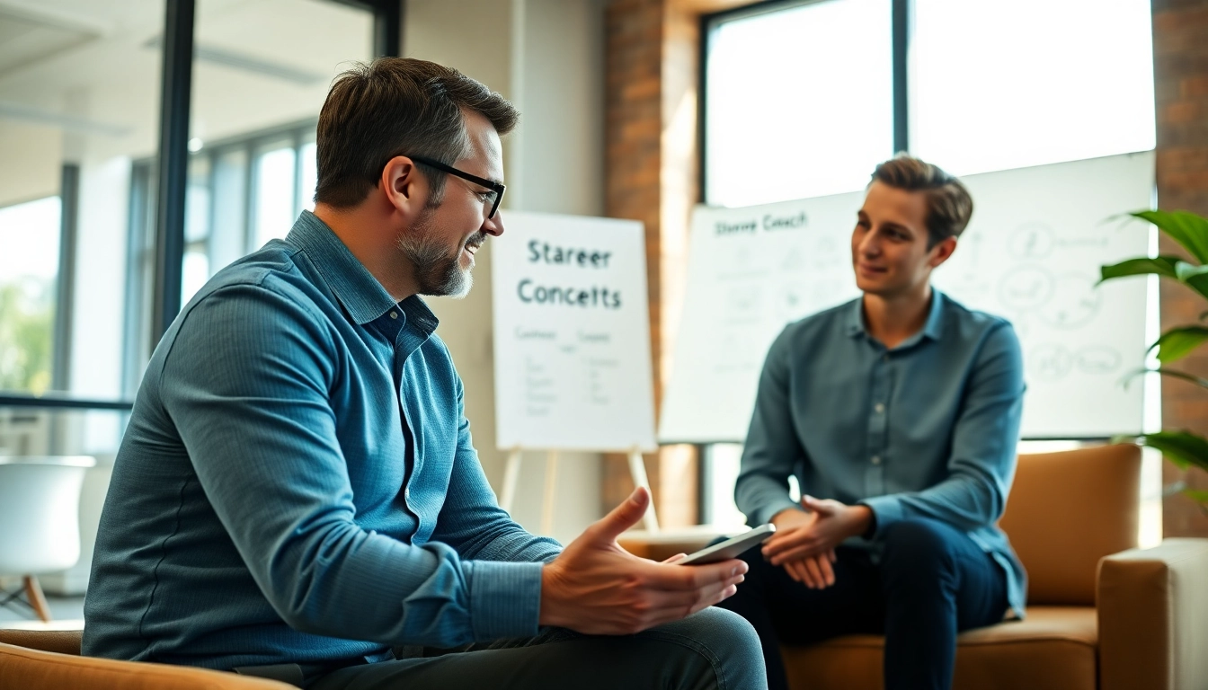 Engaging career coaching session fostering client growth and clarity in professional development.