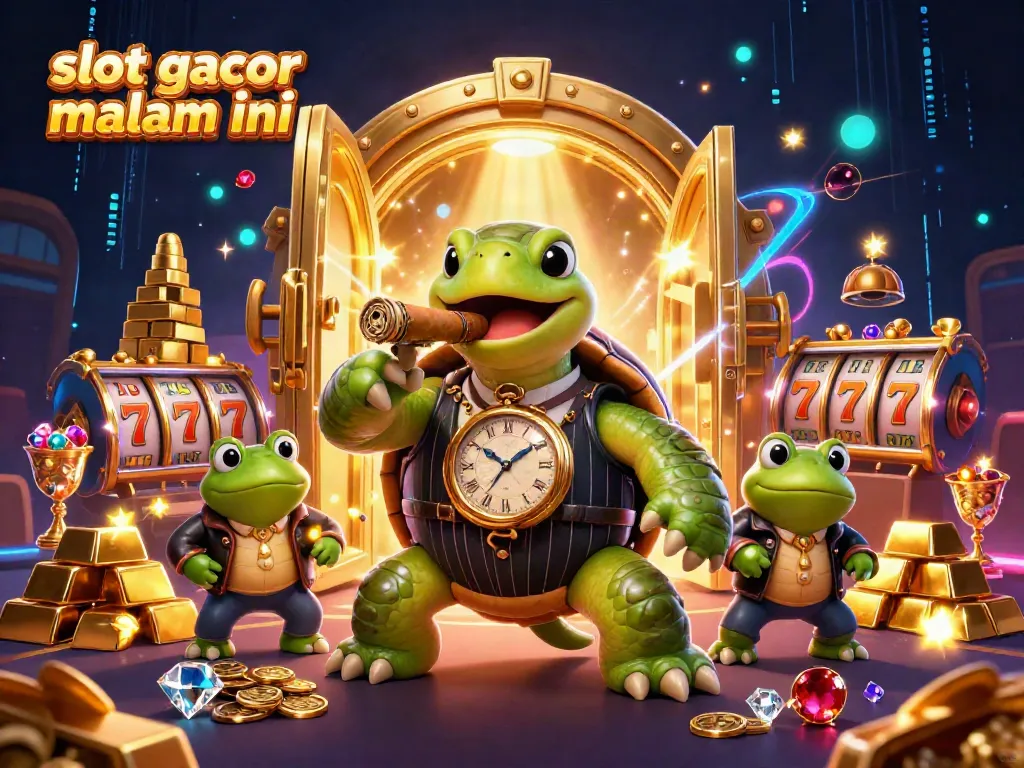 Mainkan slot gacor malam ini dengan karakter lucu perangkap uang dan suasana kasino yang mengesankan.
