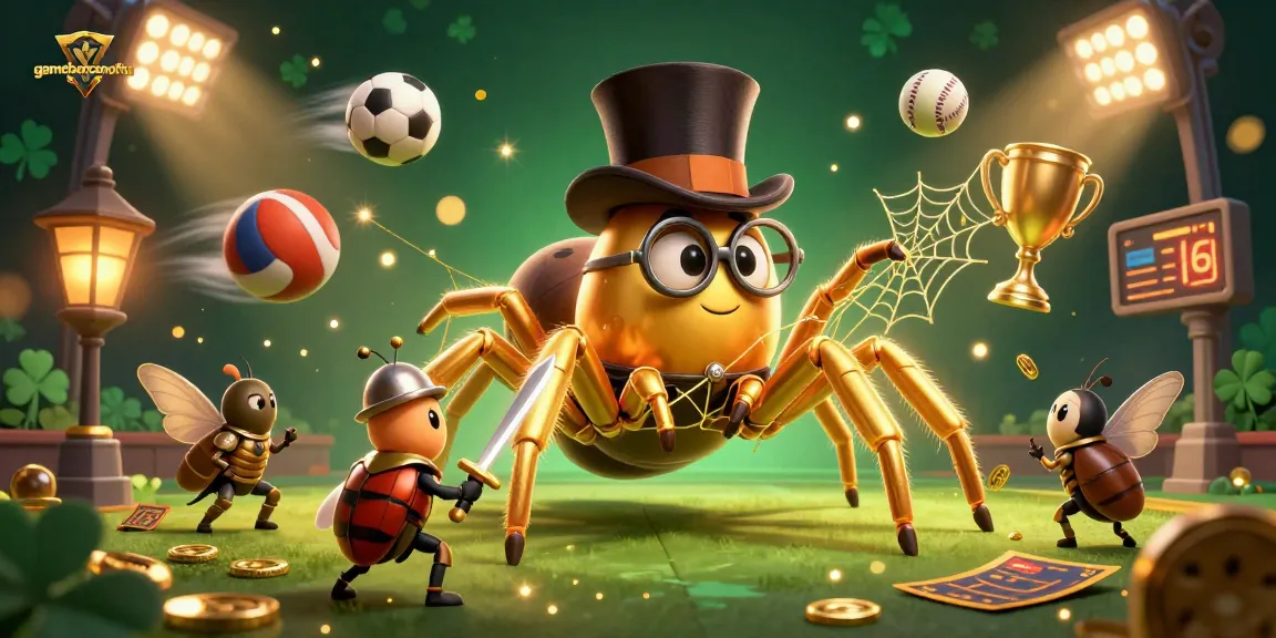 Experience gamebancanohu with this thrilling 3D illustration of sports betting excitement in a vibrant scene.