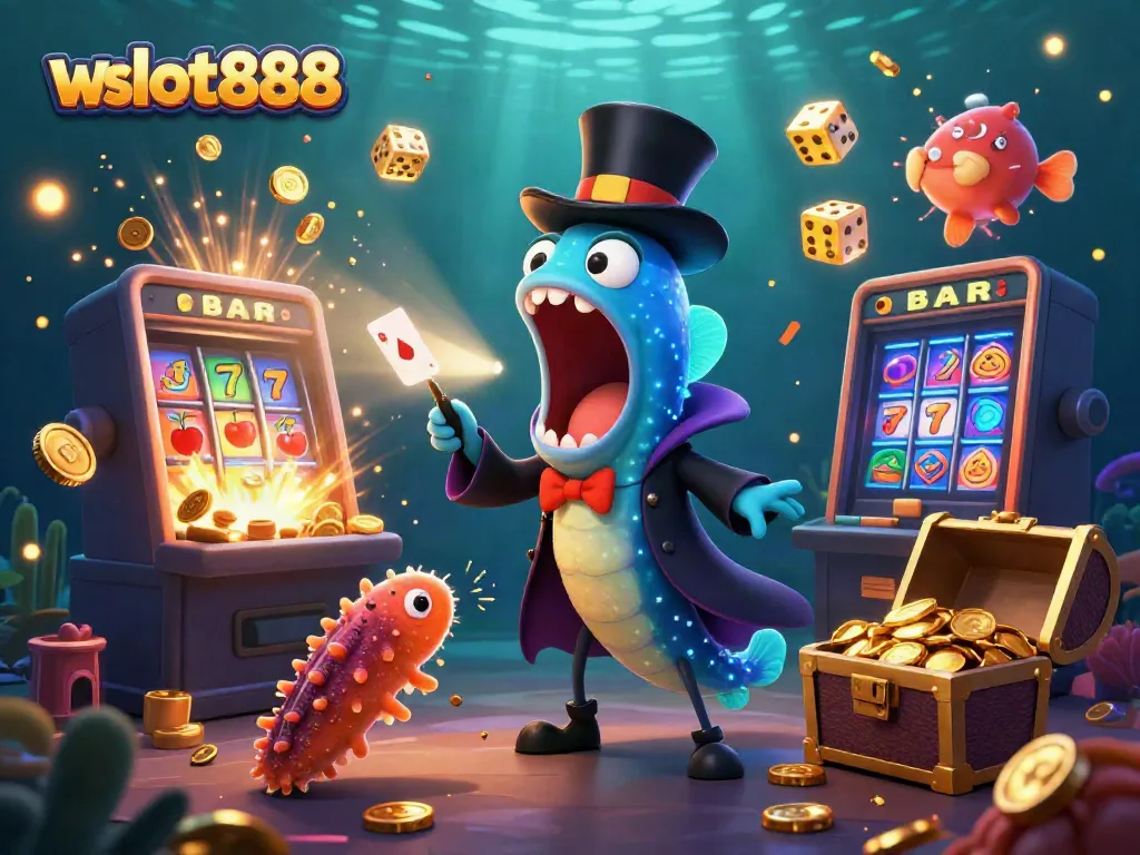 Merayakan keberuntungan wslot888 dengan ikan gulper yang beraksi di mesin slot luar biasa.