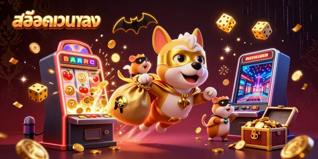 การเล่นเกมสล็อตเว็บตรงอย่างสนุกสนานกับสุนัขซูเปอร์ฮีโร่และสัตว์เลี้ยงที่น่ารัก