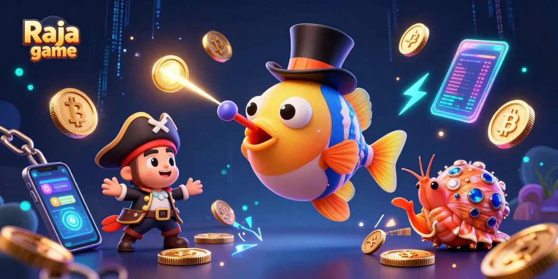 Raja game showcases a vibrant scene with unique characters attracting fortune through thrilling gameplay.