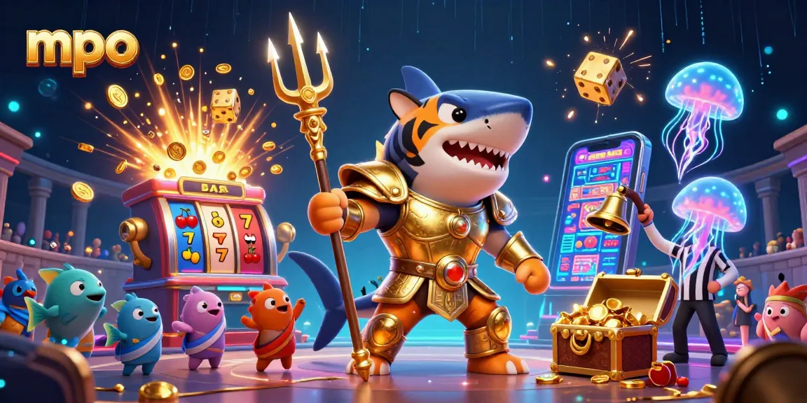 MPO players enjoy dynamic gaming action in an exciting underwater casino environment with vibrant game elements.