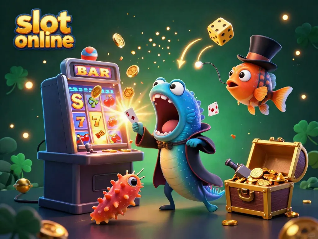 Experience thrilling slot online excitement with a magical underwater casino scene featuring enchanting creatures.
